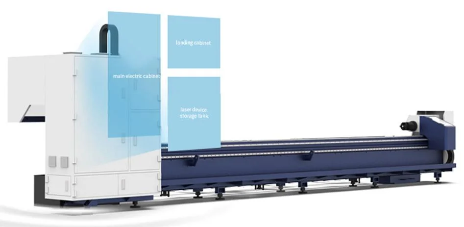 Tube Size 10mm Laser Cutting Machine for Pipes and Tubes of Steel Aluminum Iron Alloy Copper Metal Processing Machinery